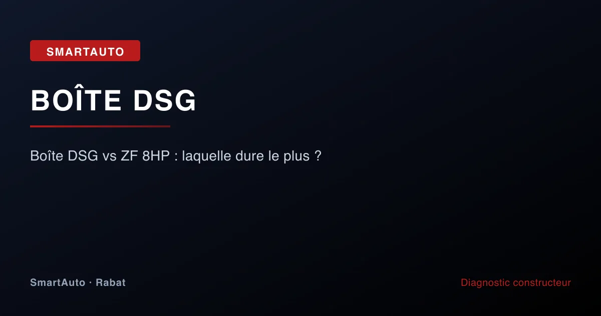 Boîte DSG vs ZF 8HP : laquelle dure le plus ?