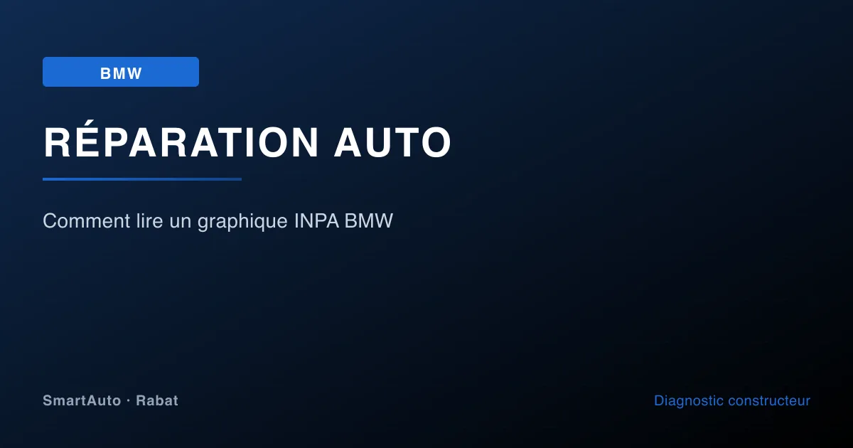 Diagnostic et réparation BMW à Rabat par SmartAuto — atelier Agdal Hay Riad