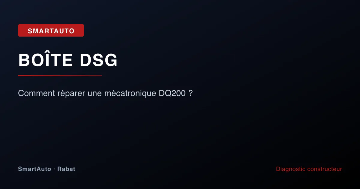 Comment réparer une mécatronique DQ200 ?