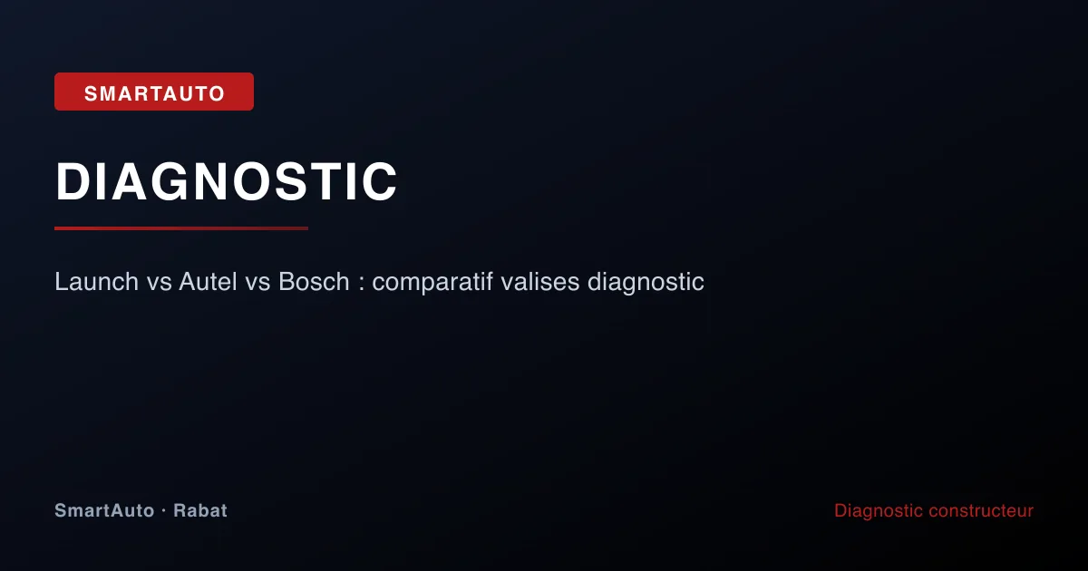 Launch vs Autel vs Bosch : comparatif valises diagnostic
