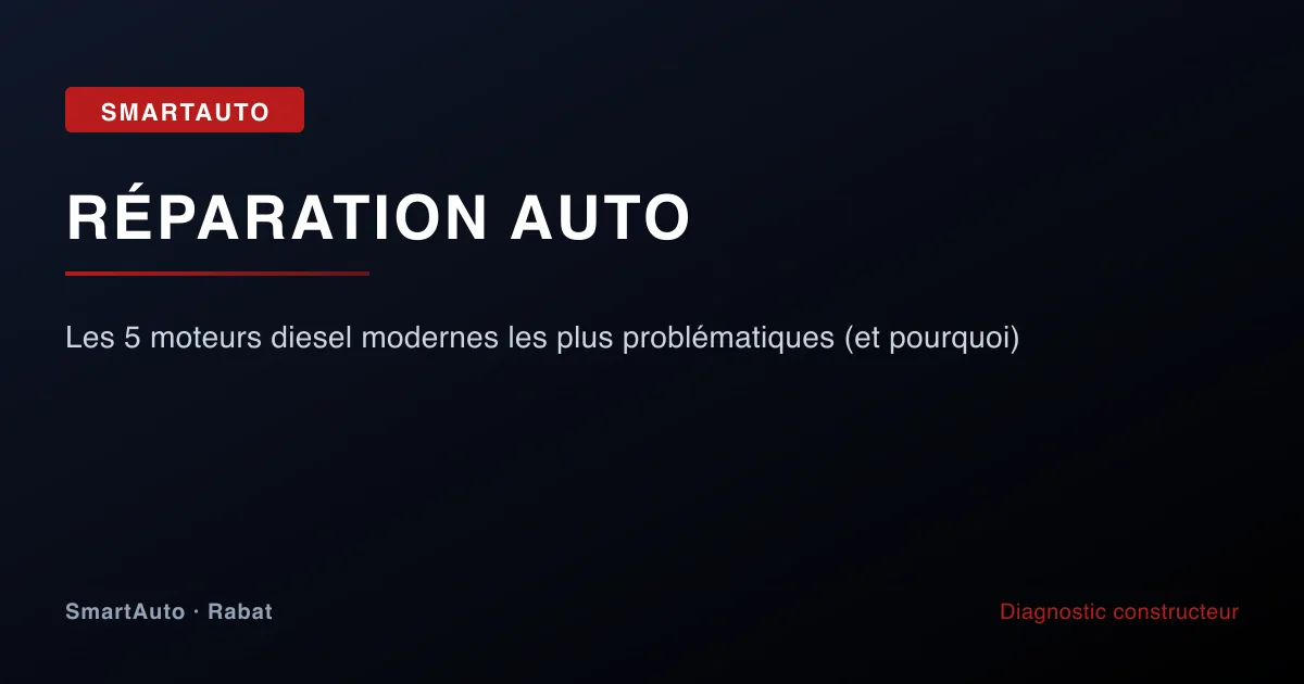 Les 5 moteurs diesel modernes les plus problématiques (et pourquoi)