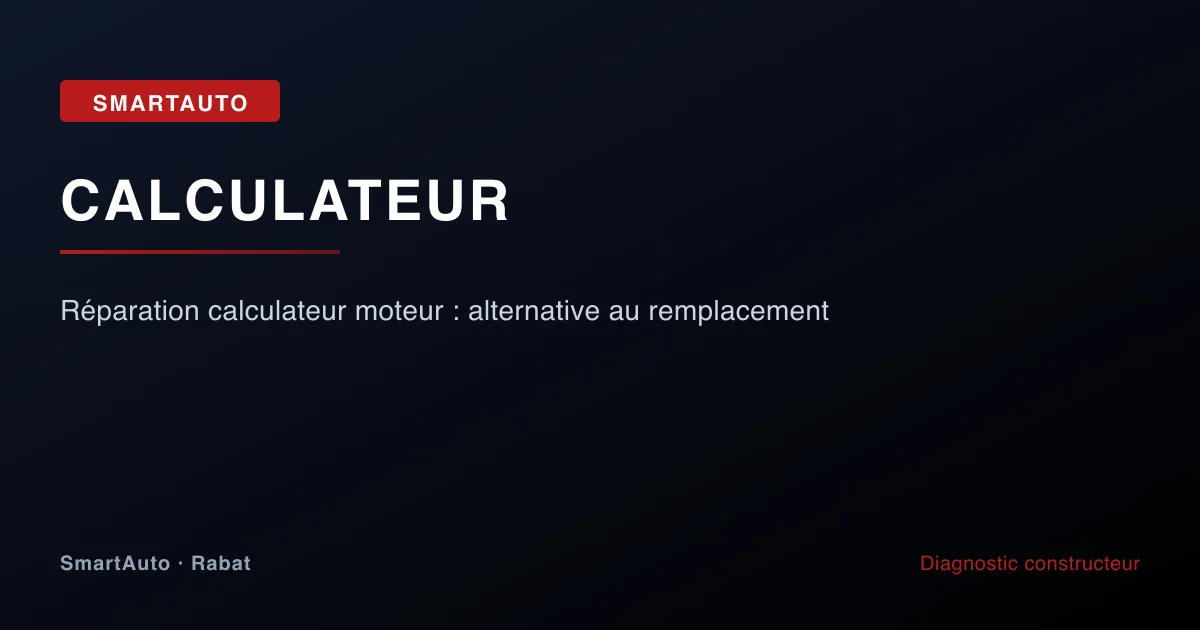 Photo intervention multimarque chez SmartAuto Rabat — réparation calculateur moteur : alternative au remplacement